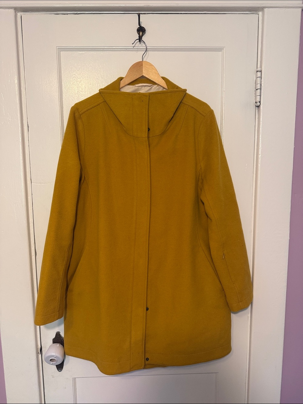 Pendleton Mustard Wool Pea Coat